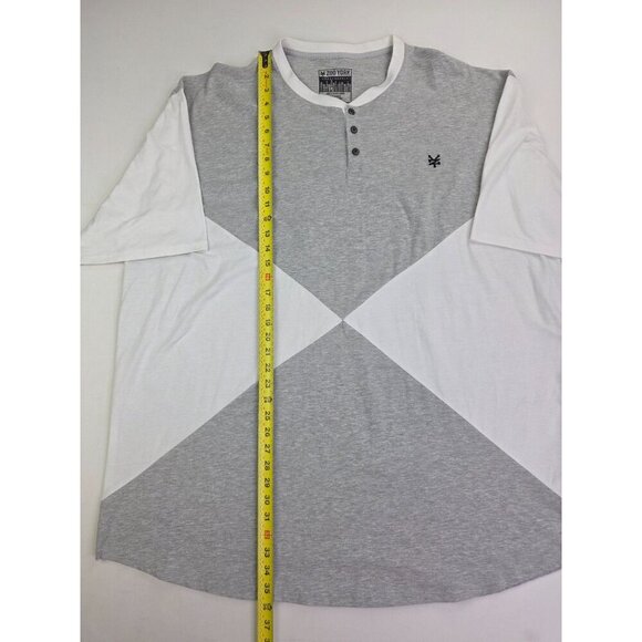 Zoo Your Unbreakable Size 4XLT Mens Triangle White Gray Colorblack Logo Henley - Picture 9 of 10